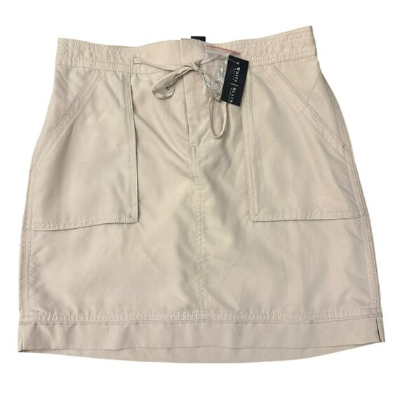 White House Black Market Dresses & Skirts - White House Black Market Womens Size 4 Challis Casual Skirt Beige Tan Short NWT